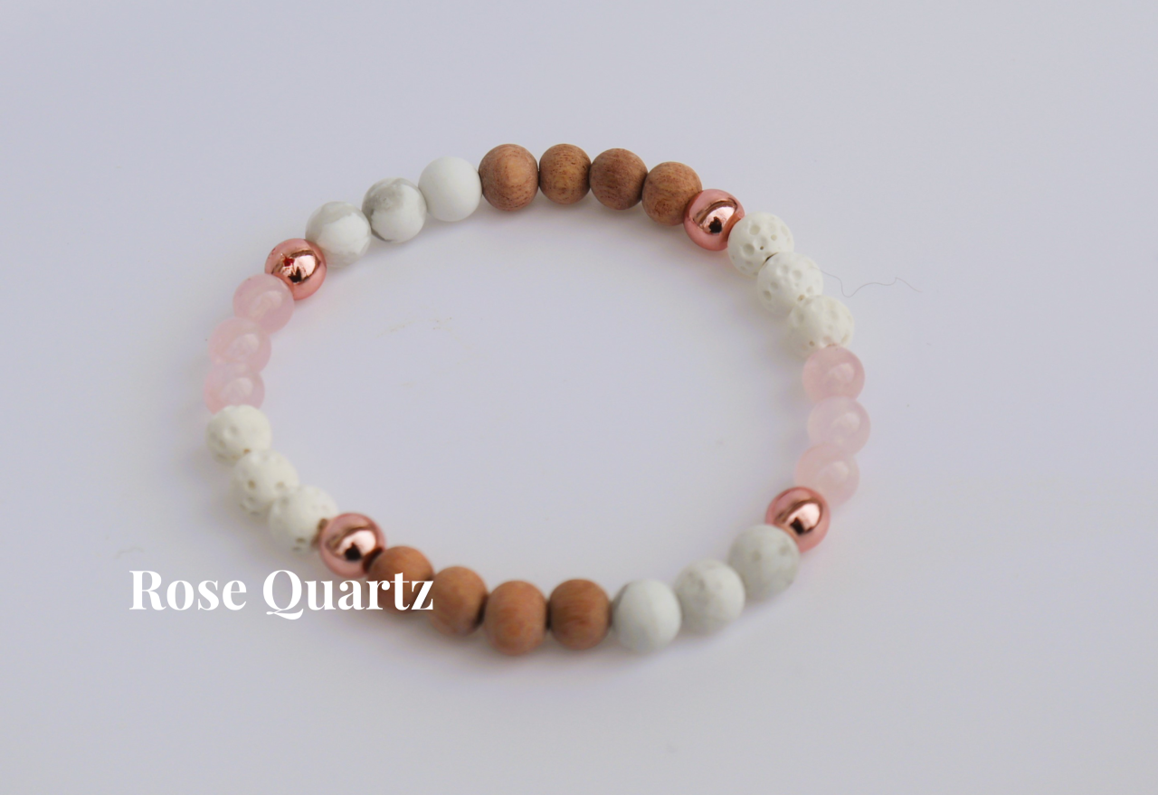 Rose Quartz Diffuser Bracelet