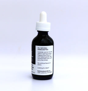Lavender extract is used in baking, fragrant floral flavor